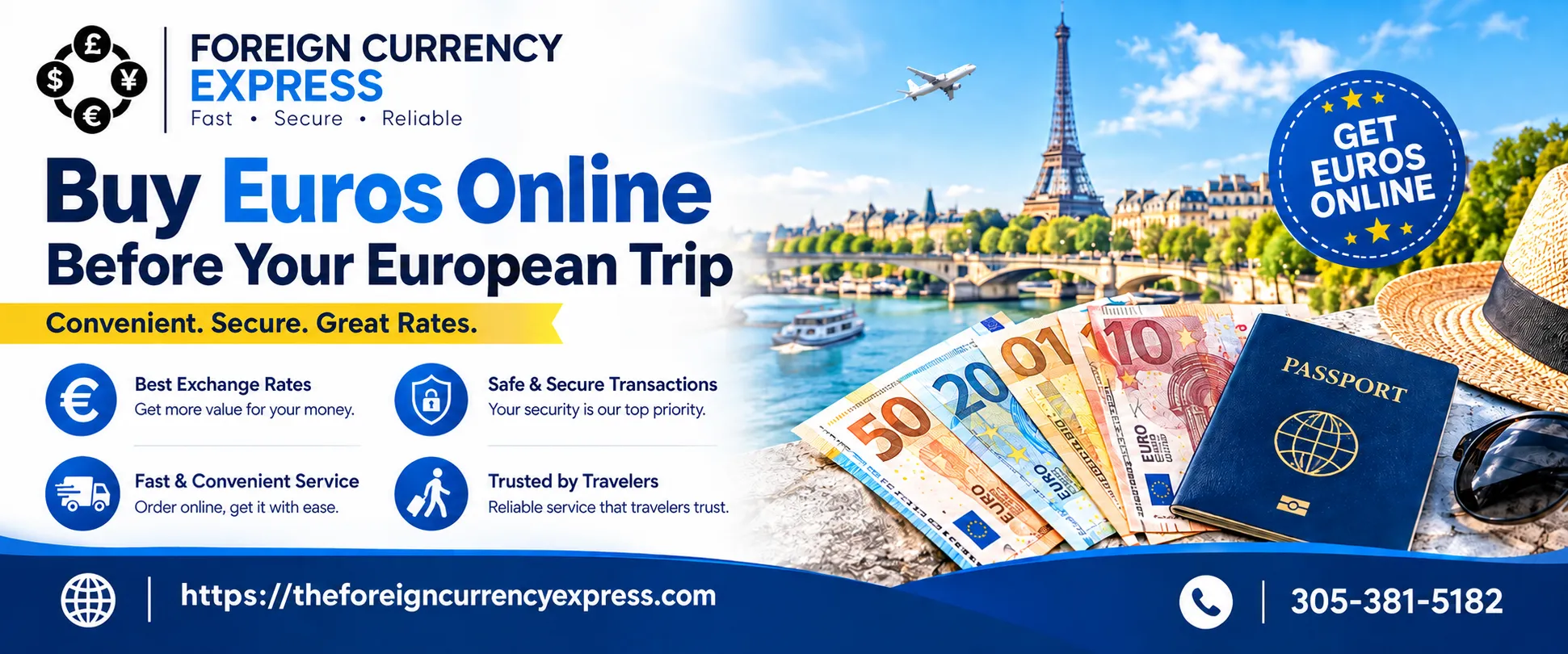 Buy Euros Online Before Your European Trip