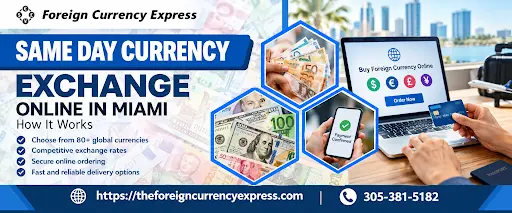 Same Day Currency Exchange Online in Miami How It Works